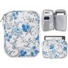 TiMOVO 6-7 Inch Tablet Sleeve for All-New Kindle Paperwhite and Kindle Colorsoft Signature Edition, Protective Sleeve Cover Case with Pocket for Kindle E-Reader/Kindle Oasis, Yellow Flower(B-Blue Flower & White)