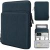 TiMOVO 9-11 Inch Tablet Sleeve Bag for iPad 11-inch A16 2025, iPad 10th Gen. 10.9″, iPad 10.2″, iPad Air 11/Air 5th/4th Gen. 10.9″, Galaxy Tab A9+/A9 Plus 11″, Carrying Bag with Pockets, Black(Indigo)