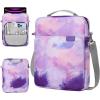 TiMOVO 9-11 Inch Tablet Sleeve Bag with Shoulder Strap for iPad 11-inch A16 2025, iPad 10.9″/10.2″| Air 11/5th/4th Gen. 10.9″| Galaxy Tab A9 Plus 11″, Pink(Ab-watercolor Purple)