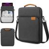 TiMOVO 9-11 Inch Tablet Sleeve Bag with Shoulder Strap for iPad 11-inch A16 2025, iPad 10.9″/10.2″| Air 11/5th/4th Gen. 10.9″| Galaxy Tab A9 Plus 11″, Pink(Black & Gray)