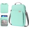 TiMOVO 9-11 Inch Tablet Sleeve Bag with Shoulder Strap for iPad 11-inch A16 2025, iPad 10.9″/10.2″| Air 11/5th/4th Gen. 10.9″| Galaxy Tab A9 Plus 11″, Pink(Mint Green)
