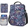 TiMOVO 9-11 Inch Tablet Sleeve Bag with Shoulder Strap for iPad 11-inch A16 2025, iPad 10.9″/10.2″| Air 11/5th/4th Gen. 10.9″| Galaxy Tab A9 Plus 11″, Pink(Ad-colorful Flower)