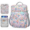 TiMOVO 9-11 Inch Tablet Sleeve Bag with Shoulder Strap for iPad 11-inch A16 2025, iPad 10.9″/10.2″| Air 11/5th/4th Gen. 10.9″| Galaxy Tab A9 Plus 11″, Pink(Flowers)