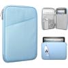 TiMOVO 9-11″ Tablet Sleeve for iPad 11-inch A16 2025, iPad 10th Gen. 10.9″, iPad 10.2″, iPad Air 11 Inch/5th/4th Gen. 10.9″, Galaxy Tab A9 Plus 11″, Protective Bag with Pocket, Black(Light Blue)