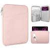 TiMOVO 9-11″ Tablet Sleeve for iPad 11-inch A16 2025, iPad 10th Gen. 10.9″, iPad 10.2″, iPad Air 11 Inch/5th/4th Gen. 10.9″, Galaxy Tab A9 Plus 11″, Protective Bag with Pocket, Black(Aa-Pink)