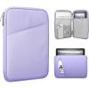 TiMOVO 9-11″ Tablet Sleeve for iPad 11-inch A16 2025, iPad 10th Gen. 10.9″, iPad 10.2″, iPad Air 11 Inch/5th/4th Gen. 10.9″, Galaxy Tab A9 Plus 11″, Protective Bag with Pocket, Black(Purple)