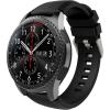 TiMOVO Band Compatible with Samsung Gear S3 Frontier/Galaxy Watch 3 45mm/Galaxy Watch 46mm, 22mm Soft Silicone Strap fit S3 Classic/Huawei Watch GT3 46mm/GT/GT2 46mm/Ticwatch Pro 3 – Black(Black)