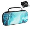 TiMOVO Carrying Case Compatible with Nintendo Switch OLED Model 2021 & Switch, Durable Hard Shell Game Storage Handbag Portable Travel Bag PU Pouch with Pocket for 10 Game Cards & Accessories, Gilding(Gilding)