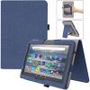 TiMOVO Case Fits All-New Kindle Fire 7 Tablet (7″, 12th Generation, 2022 Release), PU Leather Protective Cover with Hand Strap Card Slot, Auto Wake/Sleep, Vertical Horizontal Stand, Indigo