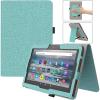 TiMOVO Case Fits All-New Kindle Fire 7 Tablet (7″, 12th Generation, 2022 Release), PU Leather Protective Cover with Hand Strap Card Slot, Auto Wake/Sleep, Vertical Horizontal Stand, Green