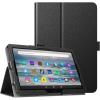 TiMOVO Case Fits All-New Kindle Fire 7 Tablet (7″, 12th Generation, 2022 Release), Slim Protective Stand Cover, PU Leather Shell with Auto Wake/Sleep, Black