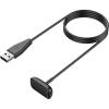 TiMOVO Charger Cable for Fitbit Charge 6/Luxe/Charge 5/Luxe SE Fitness Tracker Smartwatch,USB Magnetic Replacement Charging Cable, Charging Power Cable Cord for Charge 5/Luxe [3.3ft/1m], Black
