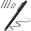 TiMOVO EMR Stylus Pen Compatible with Remarkable 2, Digital Stylus for Remarkable with Eraser, Tilt, 4096 Sensitivity, Palm Rejection, Title Support Pen for EMR Devices, Black(Black)