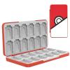 TiMOVO Game Card Case for Nintendo Switch 2/Switch OLED/lite, Compact & Portable Storage Holder Cartridge with 60 Game Card Slots, 24 3DS Cards & 36 Micro SD Cards Slots(Pokeball)