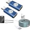 TiMOVO Lightning Female to USB C Male Adapter,Lightning to USB C Adapter Converter with 35W Fast PD Charger & Data Transfe for iPhone 15/16/Pro/Pro Max/Plus,iPad Pro/Air USB-C Adapter, Silver(Sky Blue)