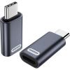 TiMOVO Lightning Female to USB C Male Adapter,Lightning to USB C Adapter Converter with 35W Fast PD Charger & Data Transfe for iPhone 15/16/Pro/Pro Max/Plus,iPad Pro/Air USB-C Adapter, Silver(Gray)