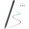 TiMOVO Magnetic Stylus Pen Compatible with Remarkable Paper Pro/Pro Move with Eraser, Digital Pen for Remarkable Paper Pro with 4096 Pressure Sensitivity, Palm Rejection & Spare Nibs, Black(Black)