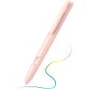 TiMOVO Pencil Case Compatible with Apple Pencil Pro & Apple Pencil 2nd Generation, Retractable Protective Pencil Case Cover with Sturdy Clip for iPad Pencil, Support Double-Tap, Light Pink