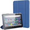 TiMOVO Protective Case Fits All-New Kindle Fire 7 Tablet (7″, 12th Generation, 2022 Release), Slim Trifold PU Leather Smart Stand Cover, Frosted Hard Back Shell with Auto Wake/Sleep, Navy Blue