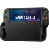 TiMOVO Protective Silicone Case for Nintendo Switch 2, Anti-Scratch Shock-Proof Switch 2 Cover with Ergonomic Grip Design, Soft and Lightweight Anti-Slip Drop Protection Grip Case Protector, Black(Black)