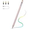 TiMOVO Stylus Pen for iPad 11th/10th/9th/8th/7th Generation, 20Hrs Work Palm Rejection iPad Pen Compatible with iPad Air 11″/13″(M3/M2)/5th/4th, Mini 6th/5th High Precise iPad Pencil 1st Gen, White(Rose Gold)