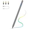 TiMOVO Stylus Pen for iPad 11th/10th/9th/8th/7th Generation, 20Hrs Work Palm Rejection iPad Pen Compatible with iPad Air 11″/13″(M3/M2)/5th/4th, Mini 6th/5th High Precise iPad Pencil 1st Gen, White(Space Gray)