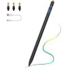 TiMOVO Stylus Pen for iPad 11th/10th/9th/8th/7th Generation, 20Hrs Work Palm Rejection iPad Pen Compatible with iPad Air 11″/13″(M3/M2)/5th/4th, Mini 6th/5th High Precise iPad Pencil 1st Gen, White(Black)