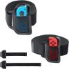 TiMOVO Switch Leg Straps Compatible with Nintendo Switch Sports/Switch Ring Fit Adventure Game, 2-Pack Adjustable Elastic Strap for Switch OLED/Switch, 2 Sizes Soccer Leg Band for Adults & Kids, Black