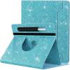TiMOVO Universal Case for 9-11 Inch Tablet, 360 Degree Rotating Stand Protective Cover with Pen Pocket for 9 10 10.1 Inch Android Touchscreen Tablet, Black(Glitter Sky Blue)
