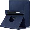 TiMOVO Universal Case for 9-11 Inch Tablet, 360 Degree Rotating Stand Protective Cover with Pen Pocket for 9 10 10.1 Inch Android Touchscreen Tablet, Black(Dark Blue)