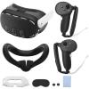 TiMOVO VR Protective Accessory Set for Meta Quest 3, VR Protective Cover Include Controller Grip, VR Shell Cover, Face Cover,Lens Cover, Thumb Girp,Eye Cover, Protective Shell for Oculus Quest 3,Black