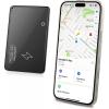TiMOVO Wallet Tracker Card for Apple Find My, (iOS Only) Wireless Charging Rechargeable Wallet Finder for Purse Luggage Tag, Passports, IP68 Waterproof Bluetooth Item Locator Tracker – Black(1 Pack)