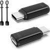 TiMOVO for Lightning to USB C Adapter, 2 Pack USB C Male to Lighting Female Adaptrer with 36W Fast Charging & Data Sync for iPhone 15/16 Pro/Pro Max/Plus, Galaxy S24/23, iPad, NOT for Audio/OTG, White(Black)