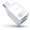 TiMOVO for Lightning to USB C Audio Adapter with Charging Port, 2-in-1 Lighting to USBC Adaptor for Headphone Supports 45W Fast Charging for iPhone16/15 Series, iPad, Not for Data Transfer, White(White)