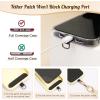 TiMOVO Universal Phone Lanyard, Metal Cell Phone Chain Anti-Theft Crossbody Strap for iPhone 15 Pro Max and Most Smartphones, Adjustable Cell Phone Neck Holder for Women, Golden(Golden)