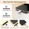TiMOVO Universal Phone Lanyard, Metal Cell Phone Chain Anti-Theft Crossbody Strap for iPhone 15 Pro Max and Most Smartphones, Adjustable Cell Phone Neck Holder for Women, Black