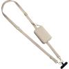 TiMOVO Clip & Go Strap Phone Lanyard, Cell Phone Strap with Leather Wallet Pouch, Universal Crossbody Phone Lanyard Adjustable Neck Strap Compatible with Most Smartphones, Khaki