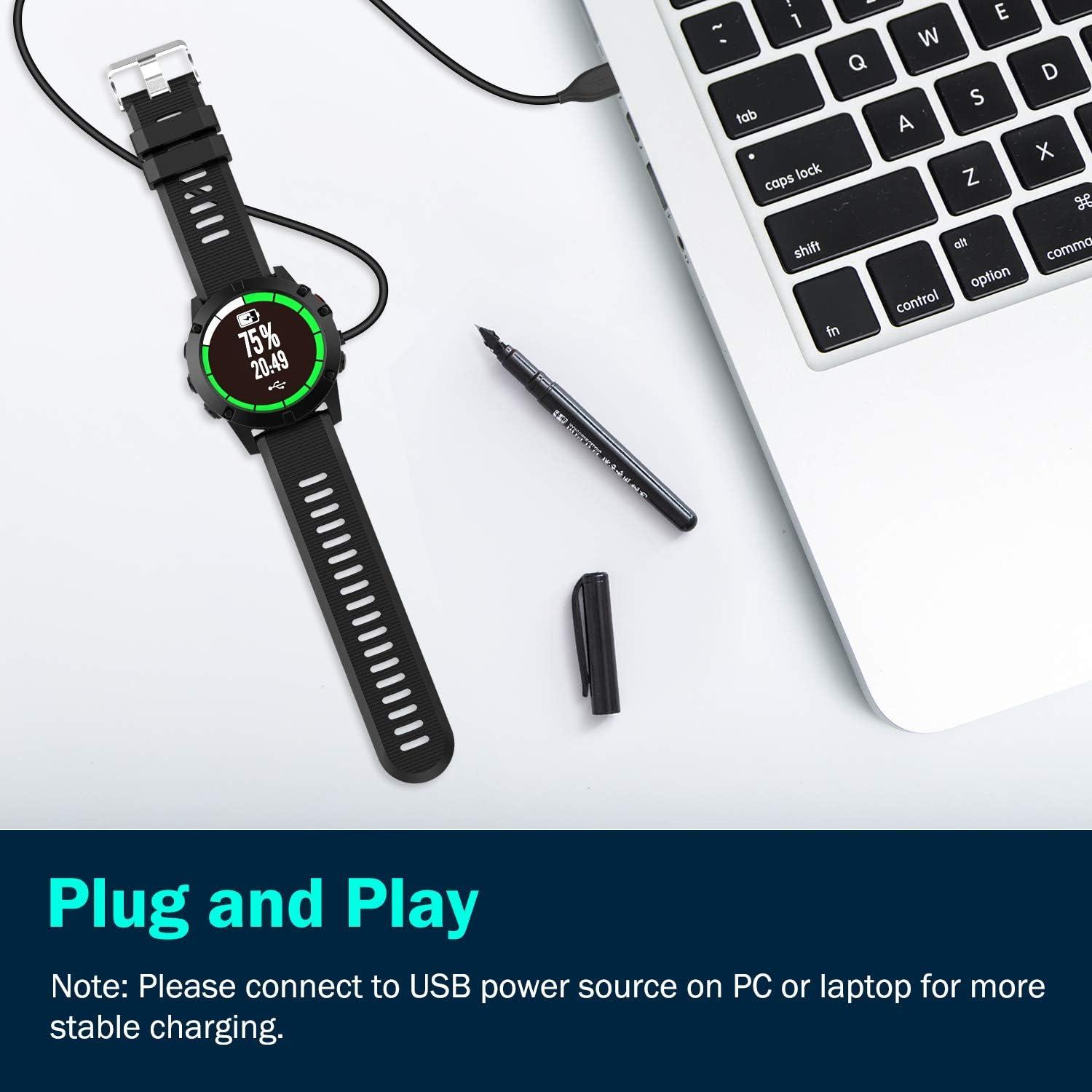 imageTiMOVO Charger Dock Compatible with Garmin Venu33SFenix 5Fenix 62Pack Portable Charging Dock Station Cradle with USB Cable Fit Venu 33SFenix 55S5X66S6XForerunner 935245945Vivoactive3