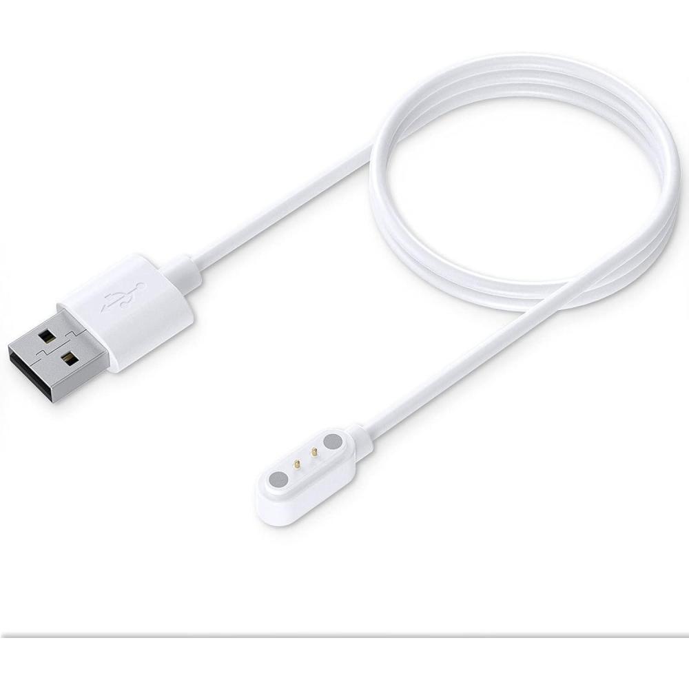 imageTiMOVO 33FT Smart Watch Charger Compatible with YAMAY Letsfit VeryFitPro Magnetic USB Smartwatch Charging Cable for Willful SW021 SW023 SW025Umidigi Uwatch 3S 3 2 2S BlackWhite