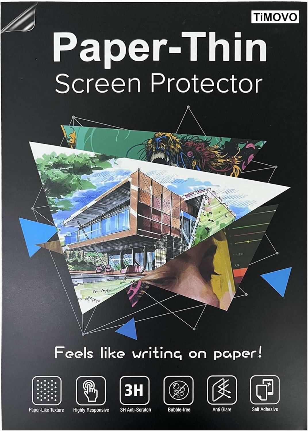 imageTiMOVO 2 Pack Paper Screen Protector Compatible with Samsung Galaxy Tab S9 FE Plus 5GTab S9 PlusTab S8 PlusTab S7 FETab S7 Plus 124 inch Write Like on Paper Film for SPen