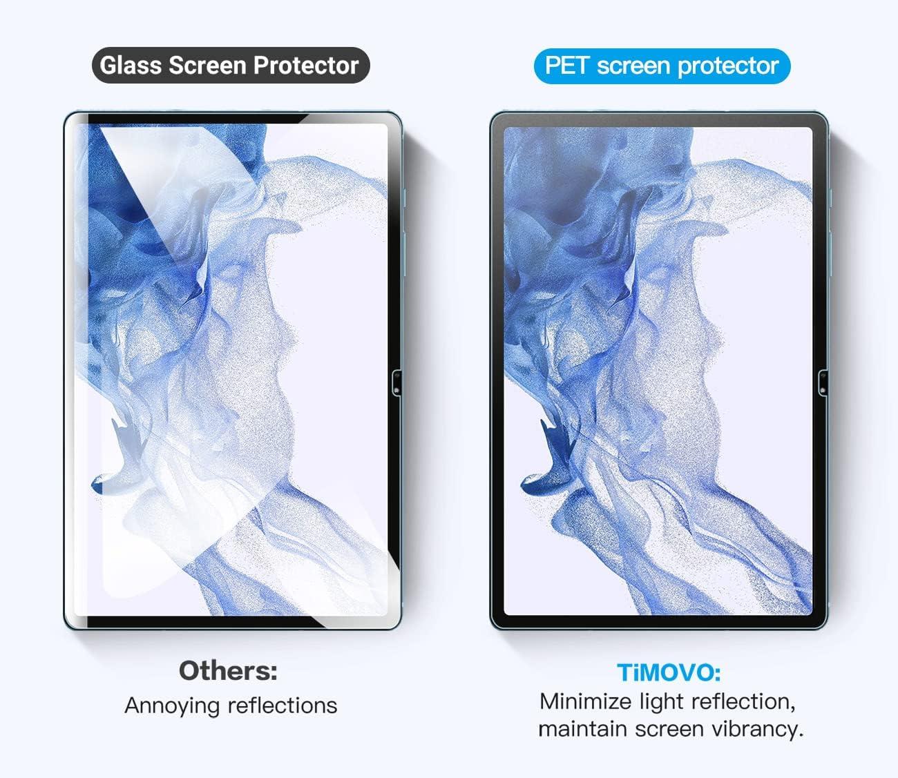 imageTiMOVO 2 Pack Paper Screen Protector Compatible with Samsung Galaxy Tab S9 FE Plus 5GTab S9 PlusTab S8 PlusTab S7 FETab S7 Plus 124 inch Write Like on Paper Film for SPen