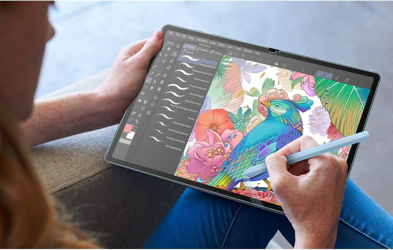 imageTiMOVO 2 Pack Paper Screen Protector Compatible with Samsung Galaxy Tab S9 FE Plus 5GTab S9 PlusTab S8 PlusTab S7 FETab S7 Plus 124 inch Write Like on Paper Film for SPen