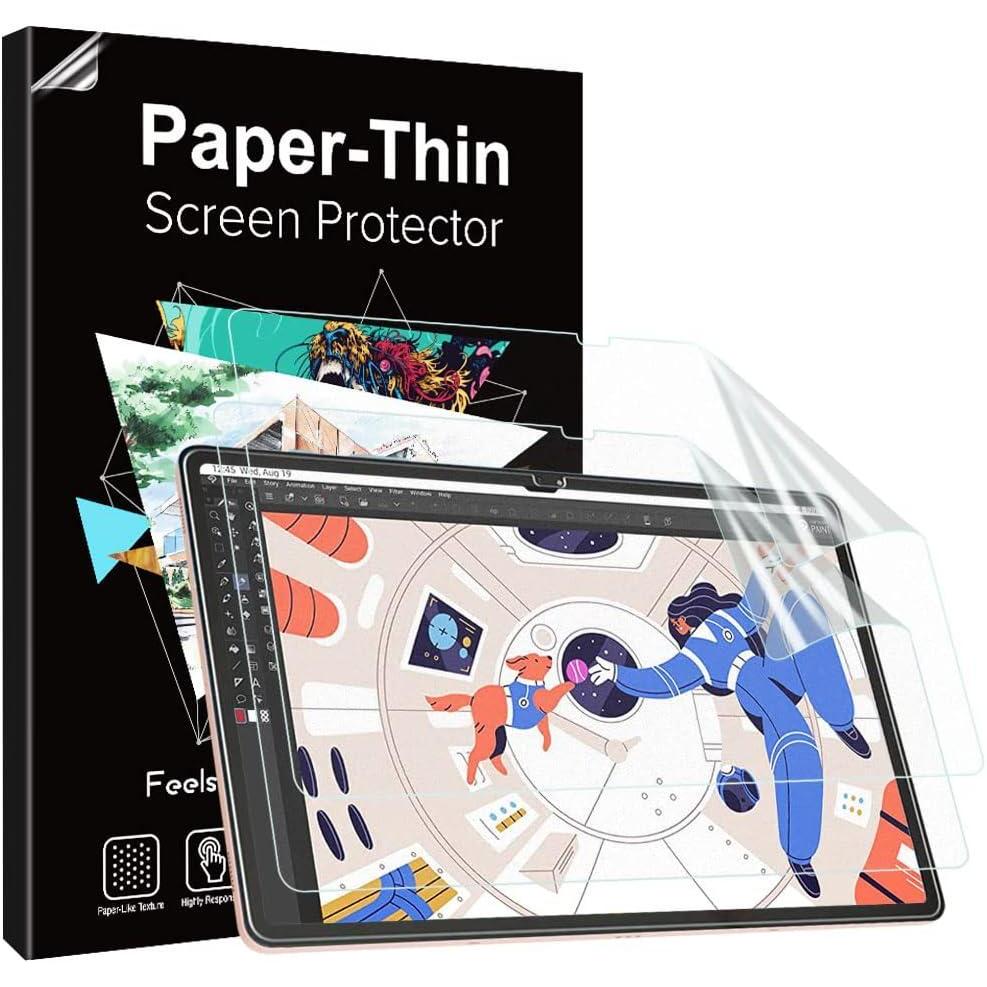 imageTiMOVO 2 Pack Paper Screen Protector Compatible with Samsung Galaxy Tab S9 FE Plus 5GTab S9 PlusTab S8 PlusTab S7 FETab S7 Plus 124 inch Write Like on Paper Film for SPen