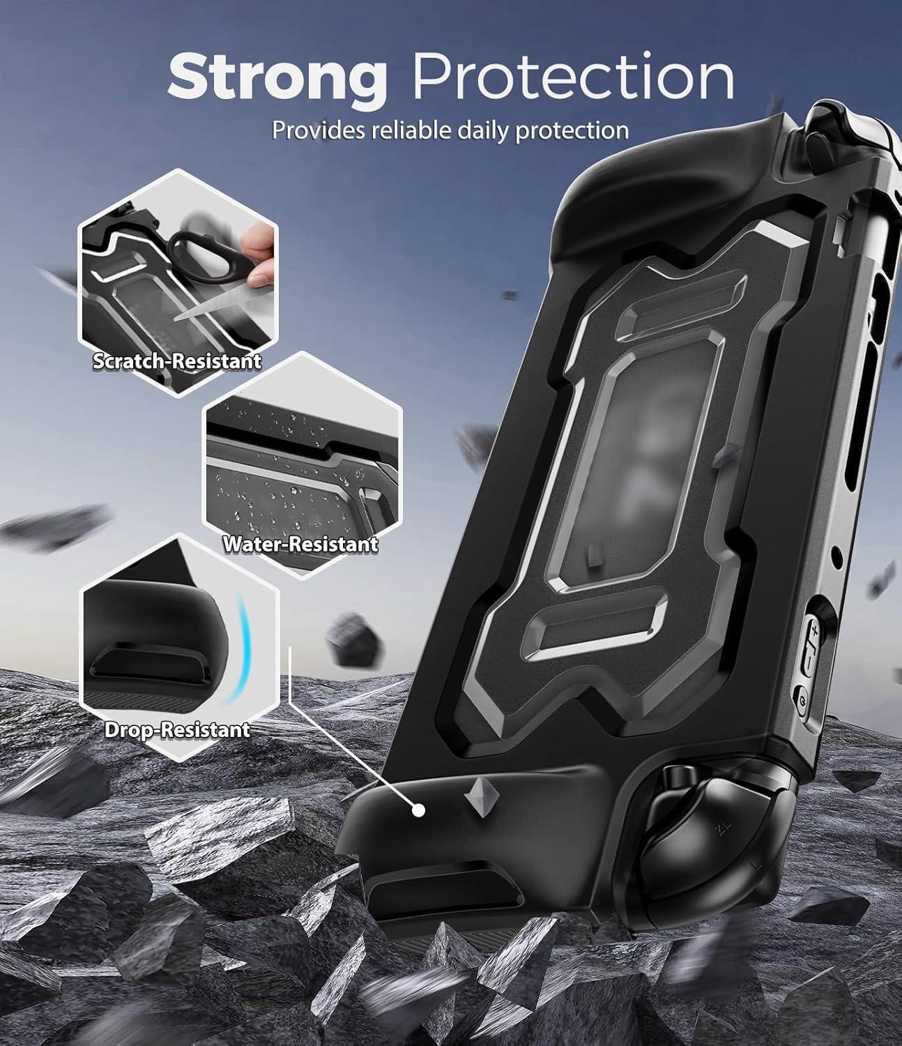 imageTiMOVO Carrying Case Compatible with Nintendo Switch 2 with 10 Game Cartridges and Protective Case for Nintendo Switch 2 with Ergonomic Design Black