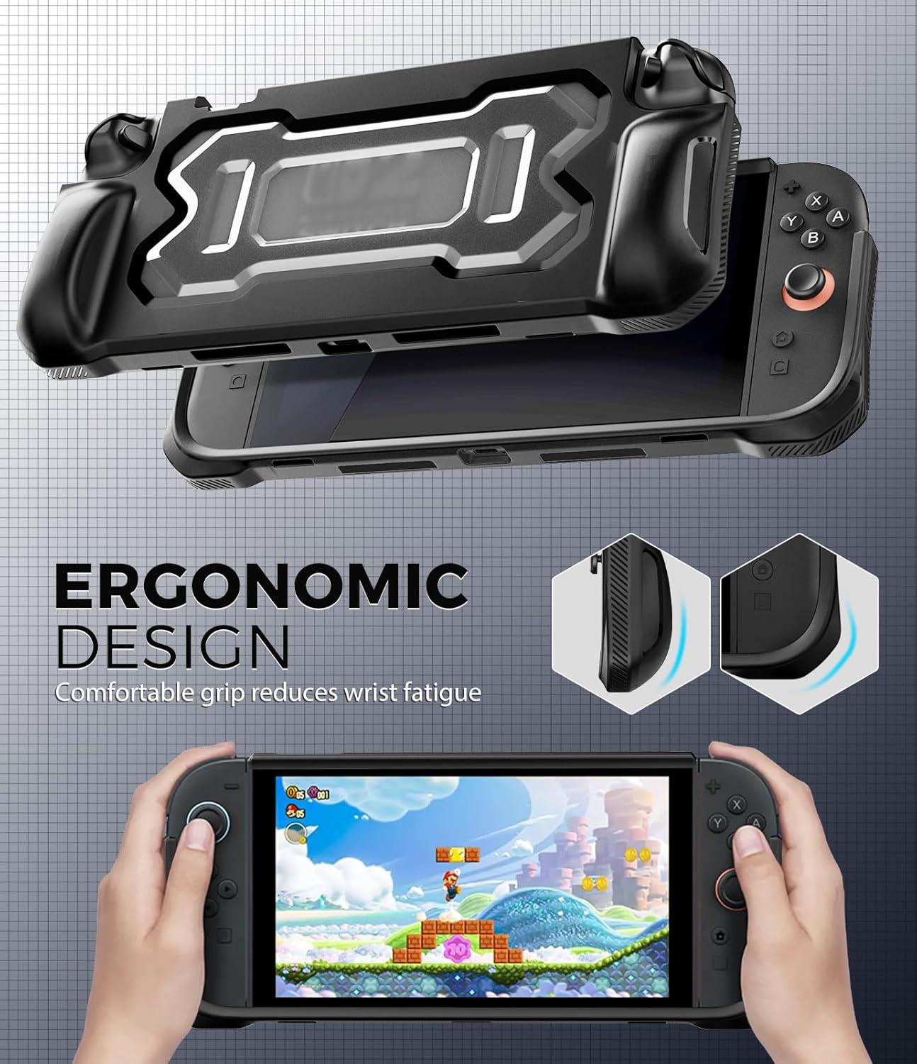 imageTiMOVO Carrying Case for Nintendo Switch 2 2025 with Large Capacity and Protective Case for Nintendo Switch 2 with Ergonomic Design Black