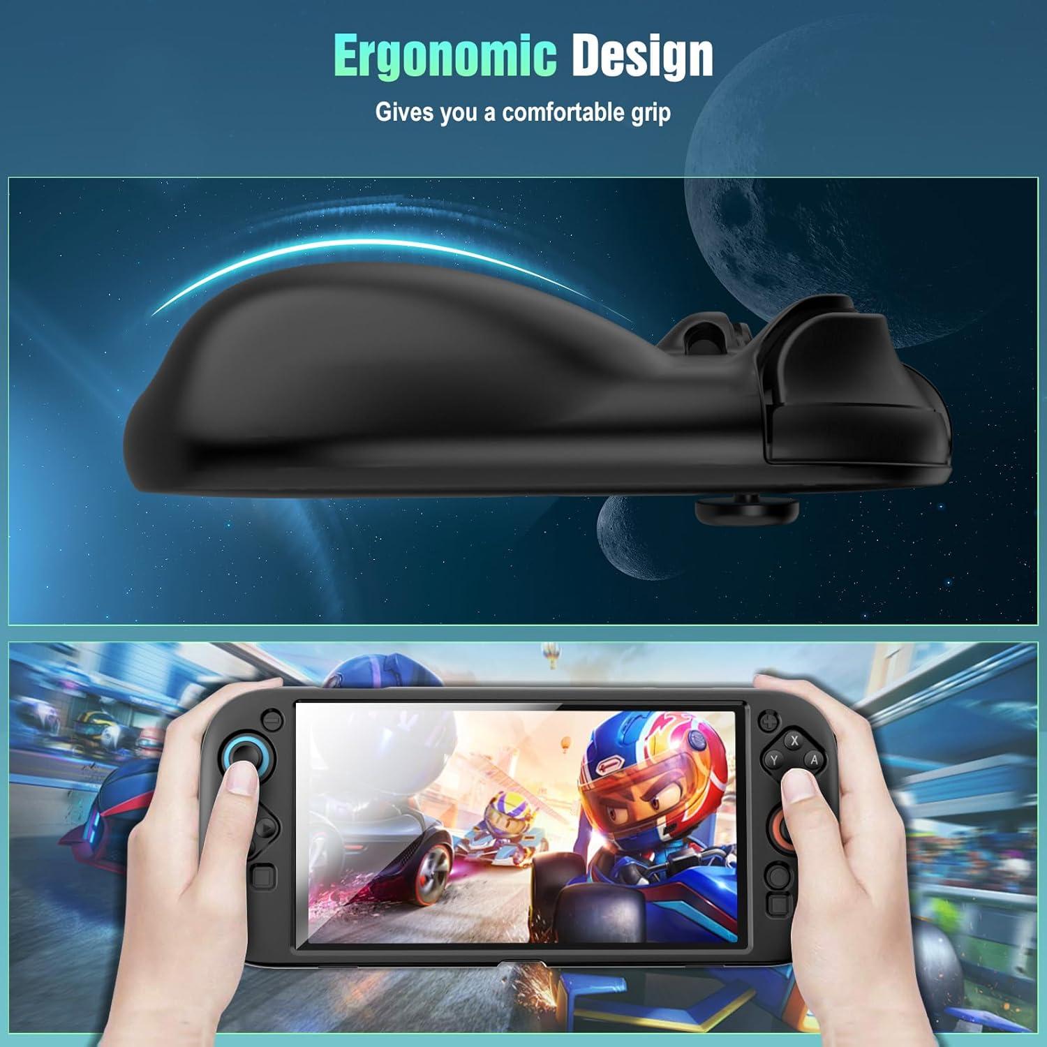 imageTiMOVO Carrying Case for Nintendo Switch 2 2025 with Large Capacity and Protective Silicone Case for Nintendo Switch 2 with Ergonomic Grip Design Black