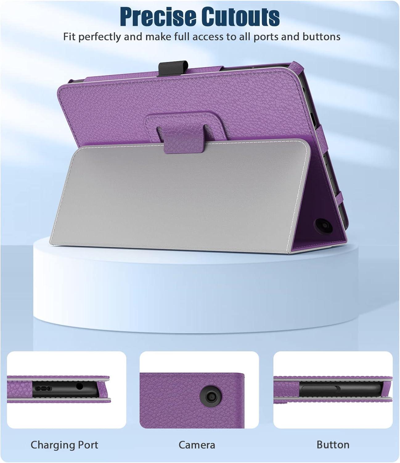 imageTiMOVO Case Fits AllNew Kindle Fire 7 Tablet 7quot 12th Generation 2022 Release Slim Protective Stand Cover PU Leather Shell with Auto WakeSleep Purple