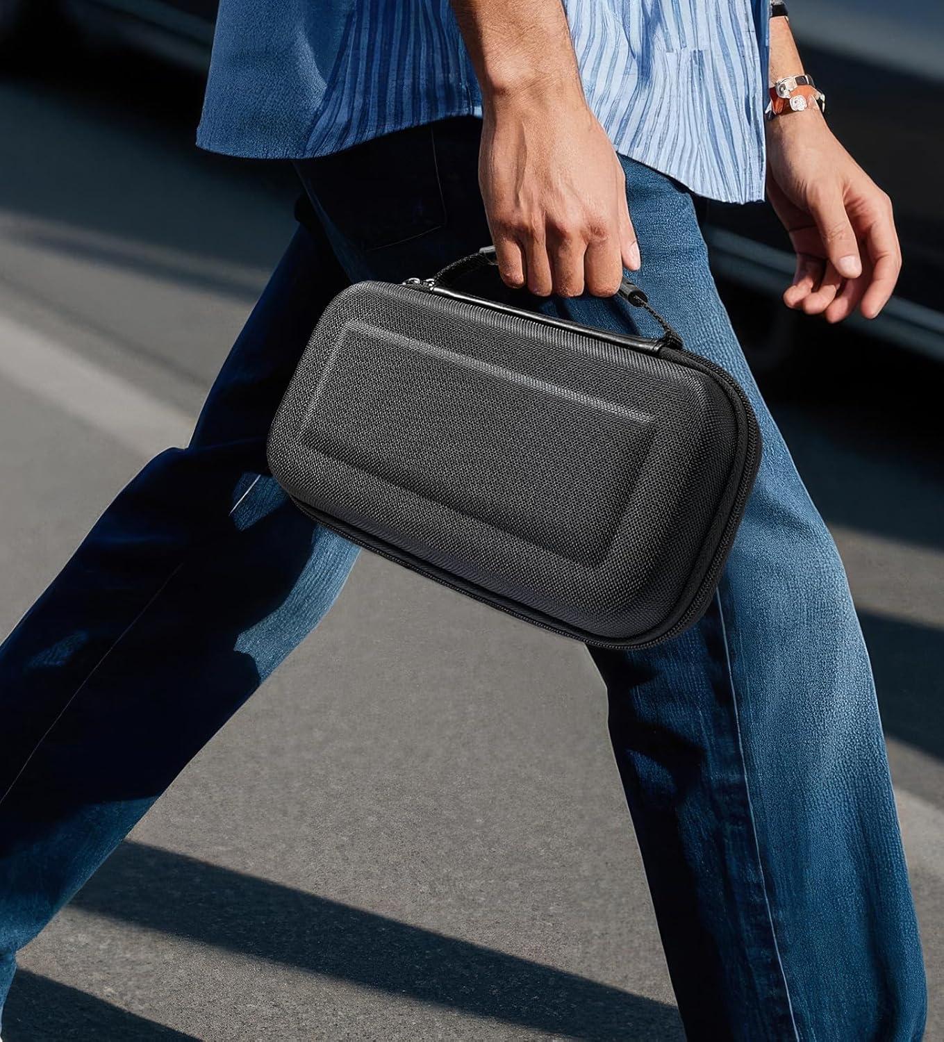 imageTiMOVO Large Capacity Carrying Case for Nintendo Switch 2 2025 Protective Hard Shell Portable Travel Case Pouch for Switch 2 with 20 Game Card Slots and Pockets for Console ampamp Accessories Black