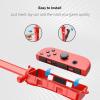 TiMOVO 2-Pack Sword Grip for Switch Sports: Chambara (swordplay)/The Legend of Zelda: Skyward Sword Game, Compatible with Nintendo Switch/Switch OLED 2021, with Adjustable Hand Wrist Strap, Red & Blue