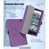 TiMOVO Case Fits All-New Kindle Fire 7 Tablet (7″, 12th Generation, 2022 Release), Slim Protective Stand Cover, PU Leather Shell with Auto Wake/Sleep, Purple